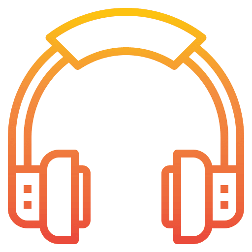 Headphones earphones sound multimedia icon