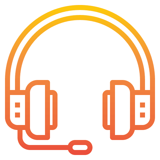 Headphones technology microphone technical support icon Headphones technology microphone technical support icon
