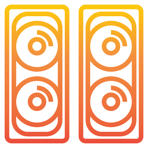 Speaker sound box music box electronics icon