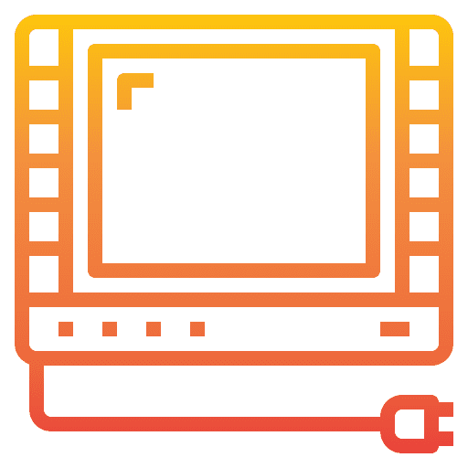 Television antenna screen plug icon