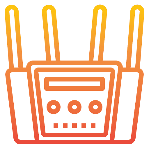 Router device communications wifi router device icon Router device communications wifi router device icon