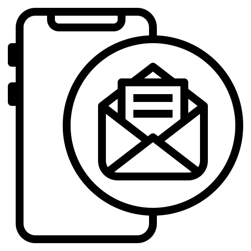 Email mobile phone smartphone letter icon