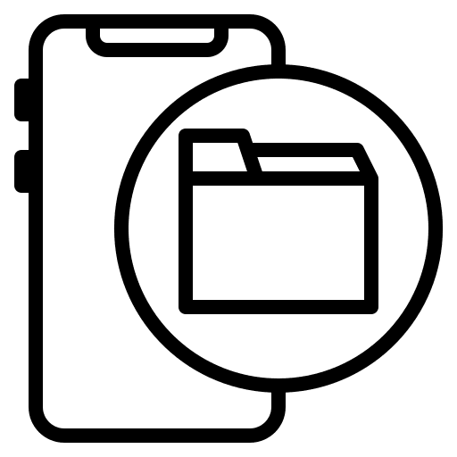 Folder files and folders document mobile icon