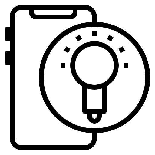 Light bright electronic ui icon
