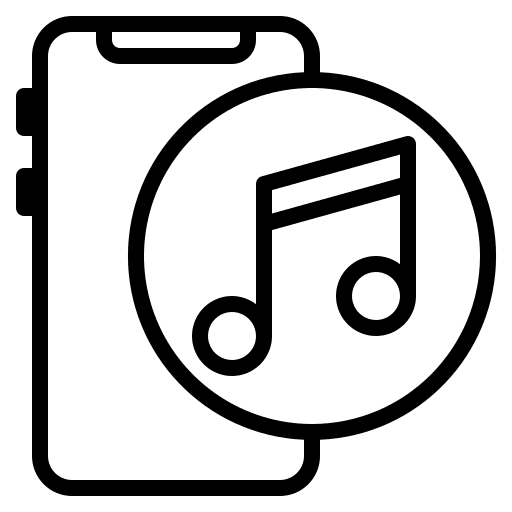 Music mobile phone smartphone audio icon