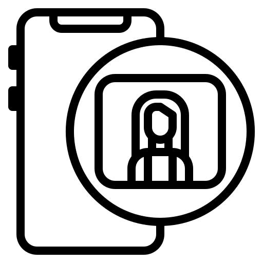 Photo photo mobile user icon