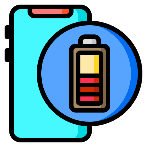 Battery status battery level mobile phone icon