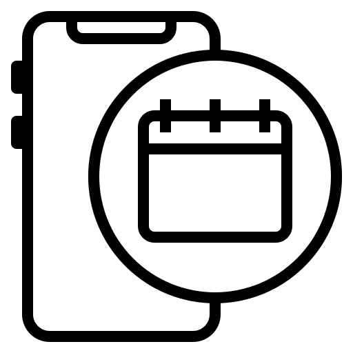 Calendar planner year month icon