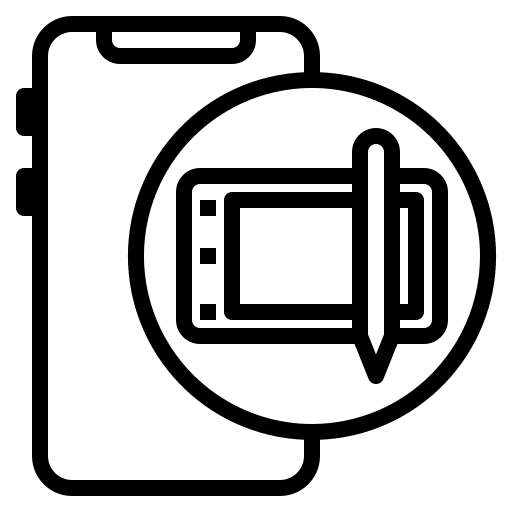 Drawing draw mobile phone drawing icon