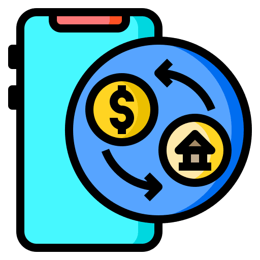 Financial ecommerce mobile payment digital money icon Financial ecommerce mobile payment digital money icon