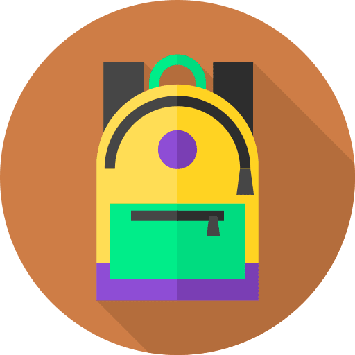 Backpack backpack back to school travel icon