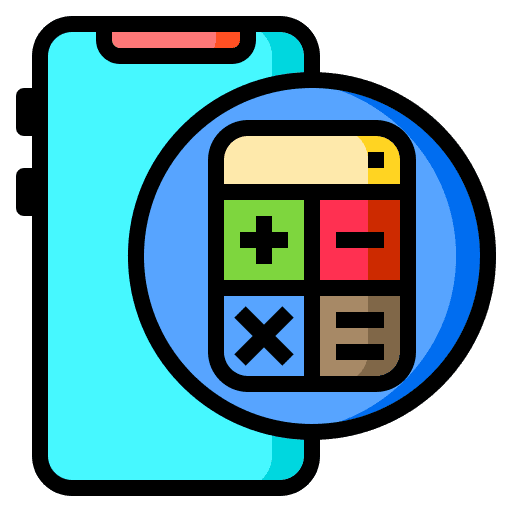 Calculator electronics ui education icon Calculator electronics ui education icon