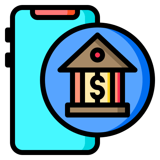 Mobile banking digital money banking mobile banking icon Mobile banking digital money banking mobile banking icon