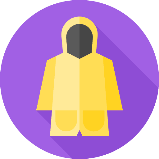 Raincoat protection fashion clothes icon