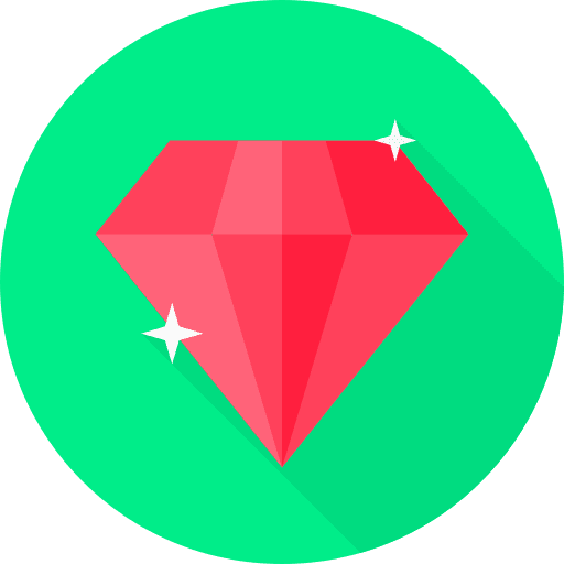 Ruby gemstone miscellaneous fashion icon