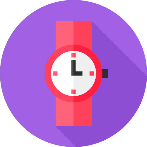 Wristwatch fashion time accessory icon