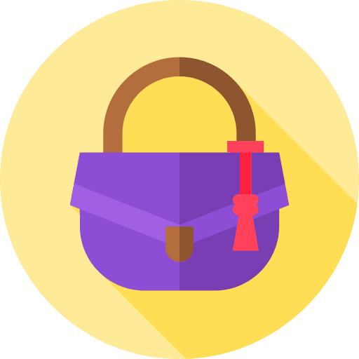 Hand bag purse stylish bag leather bag icon