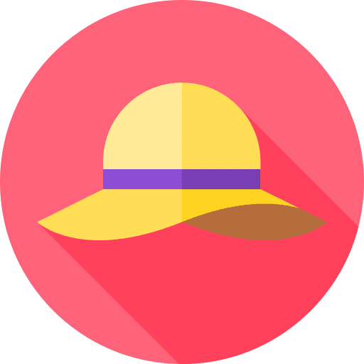 Pamela hat summertime summer hat icon Pamela hat summertime summer hat icon