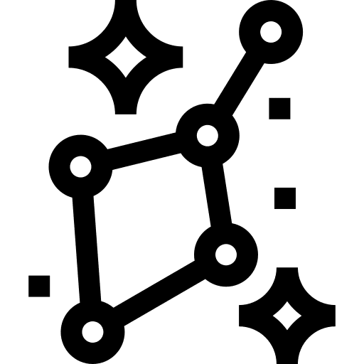 Constellation science star universe icon