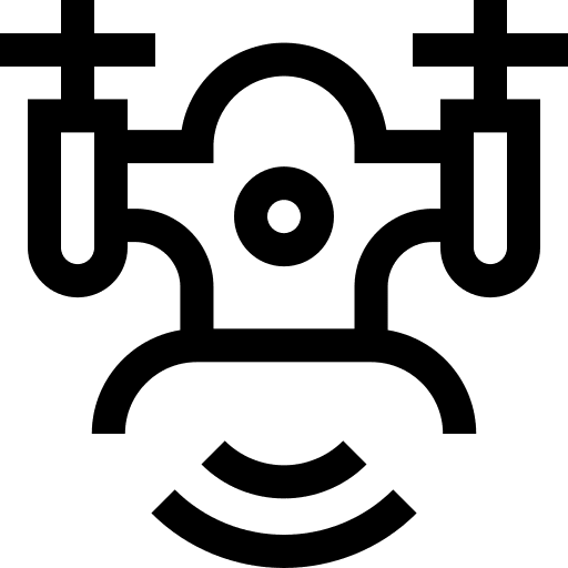 Drone internet of things connection electronics icon