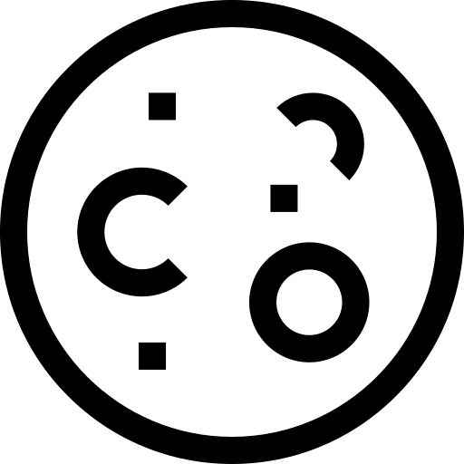 Moon moon craters full moon education icon