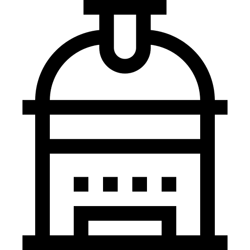 Observatory science building education icon