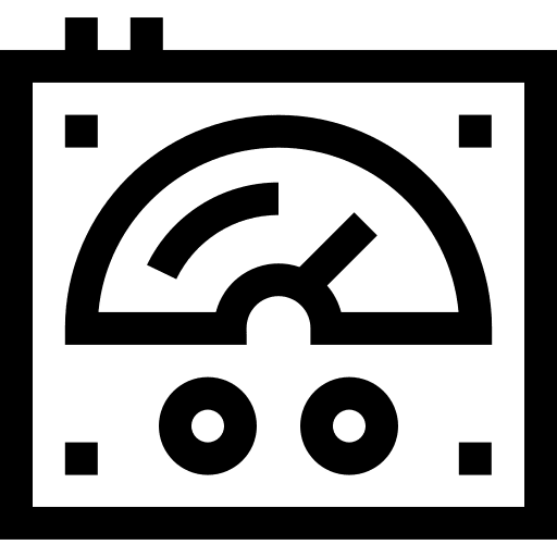 Voltmeter energy measuring power icon