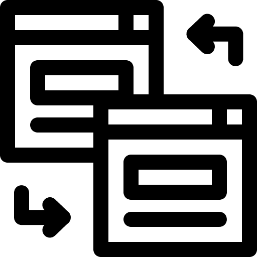 Redirect internet webpage website icon