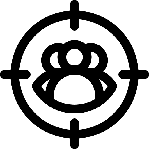 Audience seo and web audience people icon