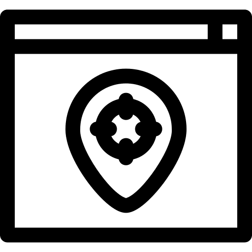 Location location webpage browser icon
