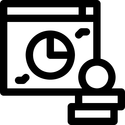 Money internet stats graphic icon