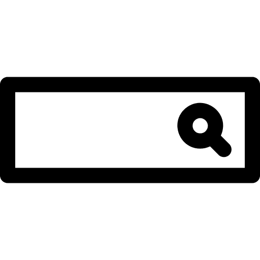 Search magnifying glass search bar ui icon