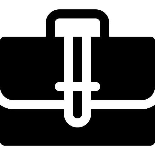 Briefcase business work job icon