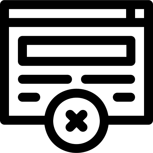 Browser browser website delete icon