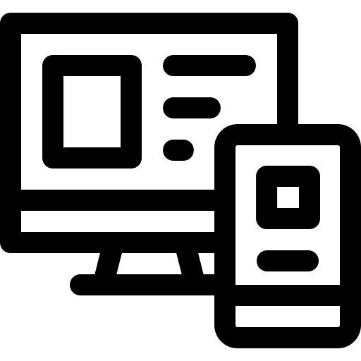 Responsive electronics responsive smartphone icon