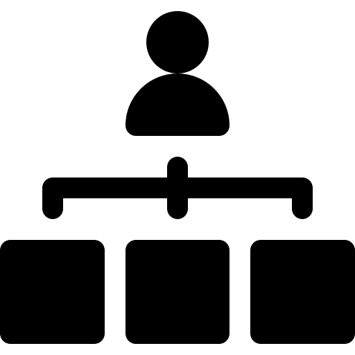 Role dollars money hierarchy icon