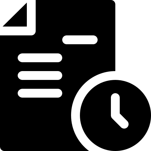 Time business and finance shipping and delivery agreement icon