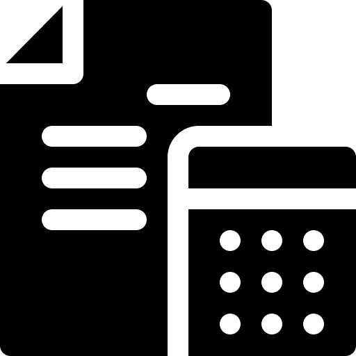 Accounting accounting finances file icon