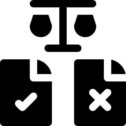 Compare scale compare business and finance icon