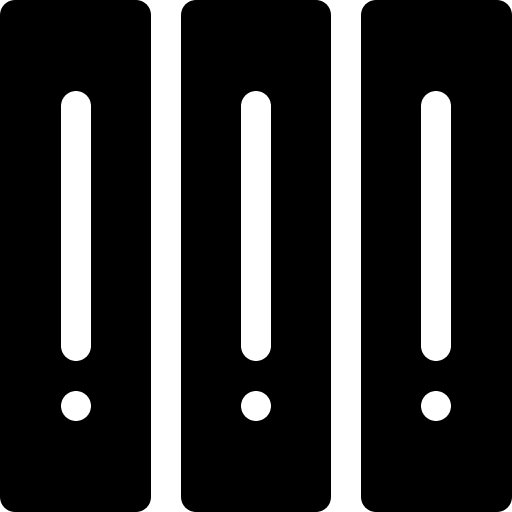 Binder files and folders files documents icon