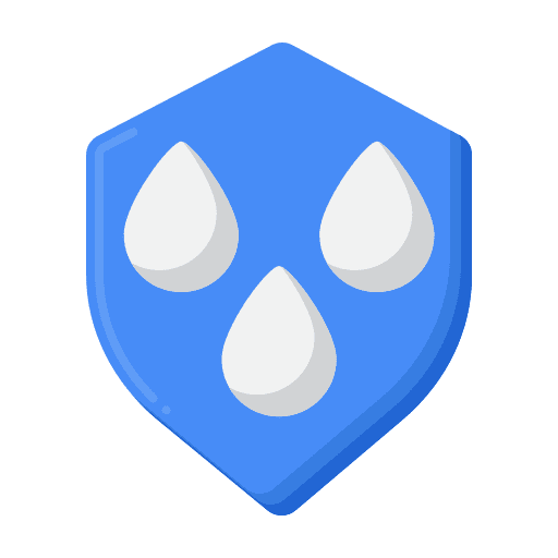 Moisture water damage protection icon