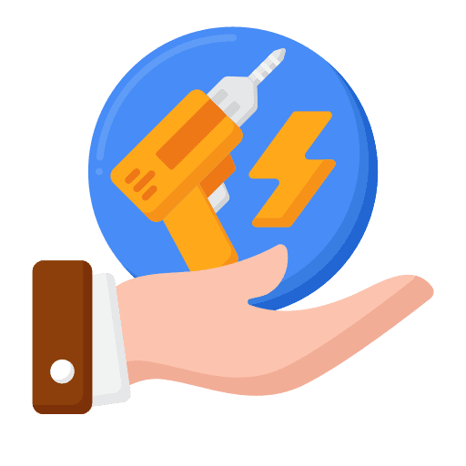 Power tool rental power tool icon