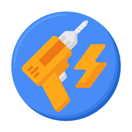 Power tool tools construction and tools utensil icon Power tool tools construction and tools utensil icon