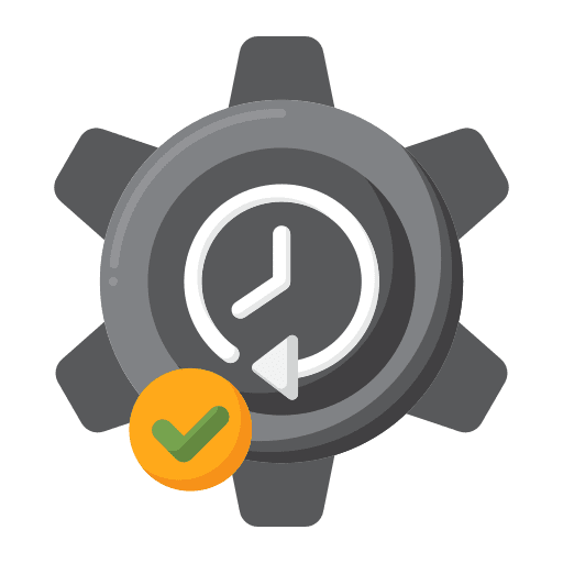 Updating progress updating time and date icon Updating progress updating time and date icon
