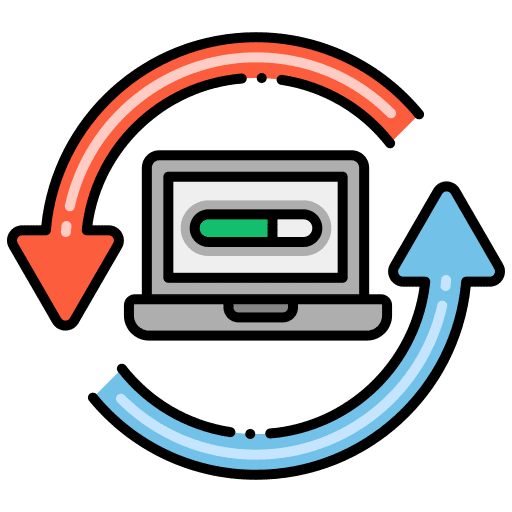 Updating rotate refresh time and date icon