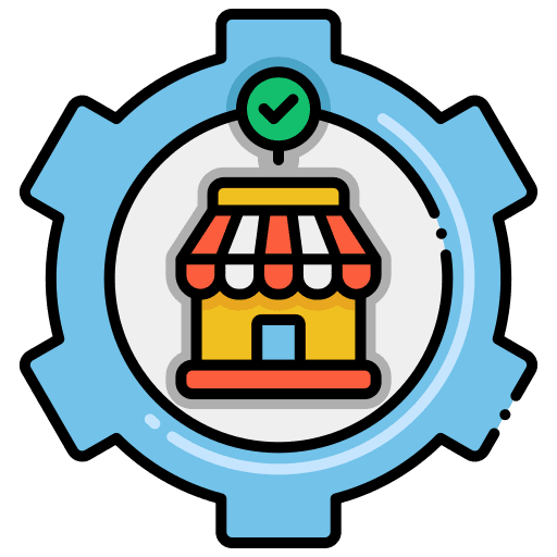 Vendor professions and jobs process commerce icon