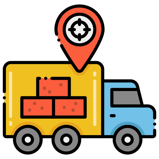 Delivery delivery location shipping and delivery icon