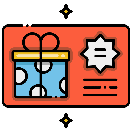 Gift card voucher offer gift card icon