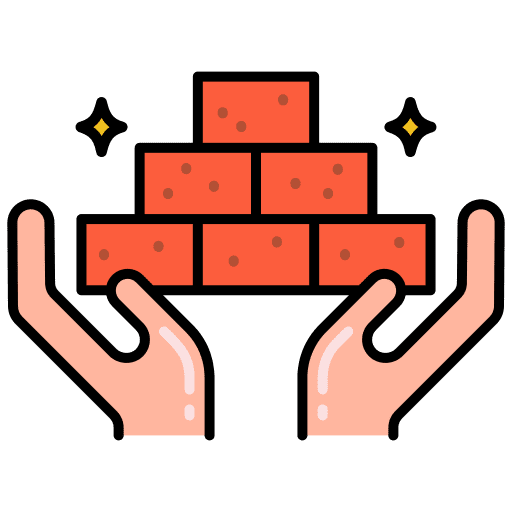Masonry masonry construction and tools tool icon