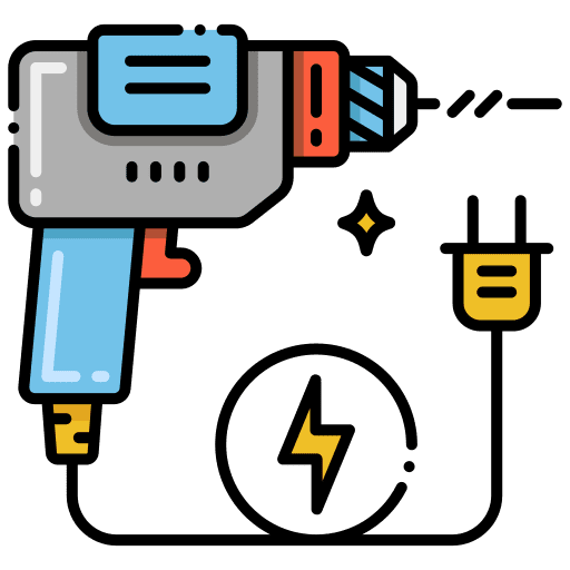 Power tool utensil construction and tools tools icon